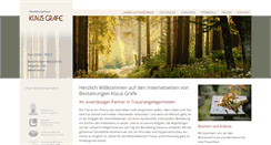 Desktop Screenshot of bestattungen-grafe.de